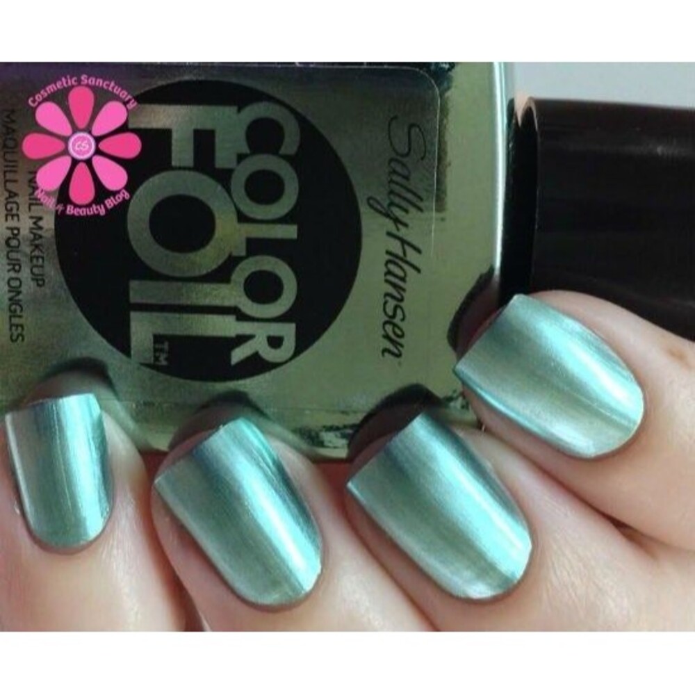 Lot of 2 Brand New Sally Hansen Color Foil Nail Makeup 150 Cutting Hedge (Green)